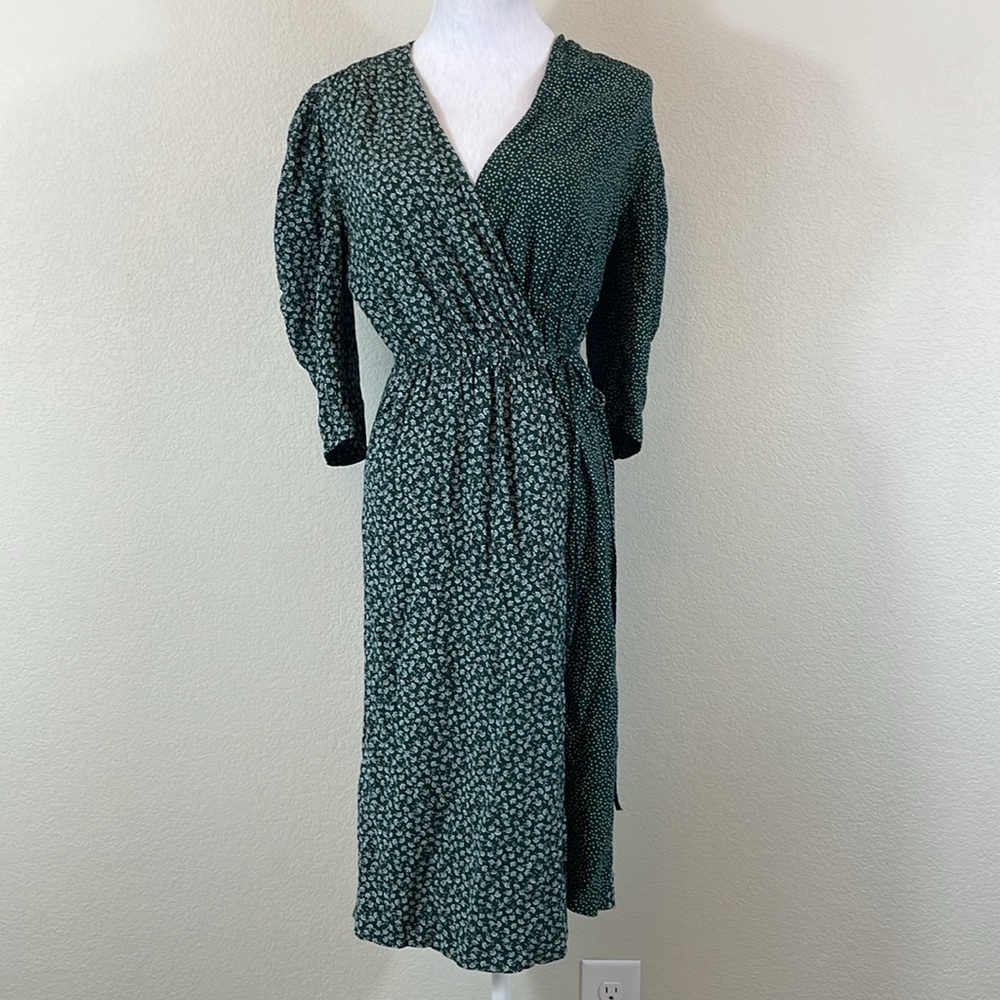 See by Chloe Elegant Green Wrap Dress Size 38 - Picture 2 of 9